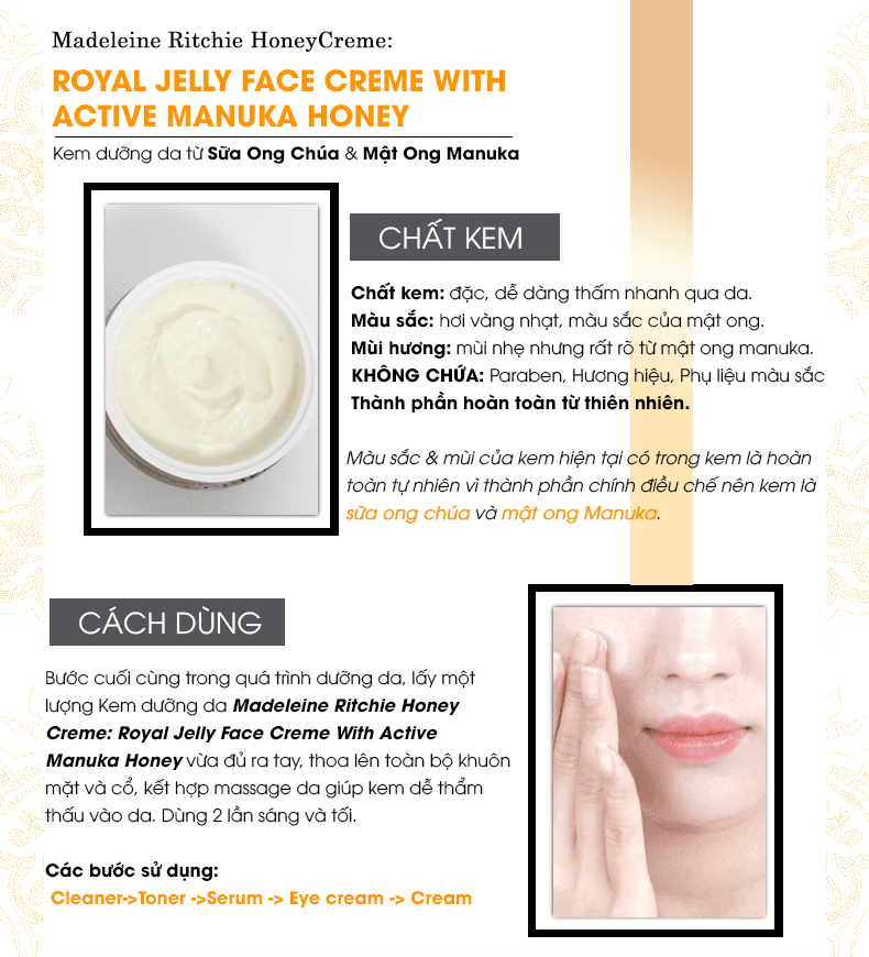 Kem Dưỡng Sữa Ong Chúa Royal Jelly Face Creme